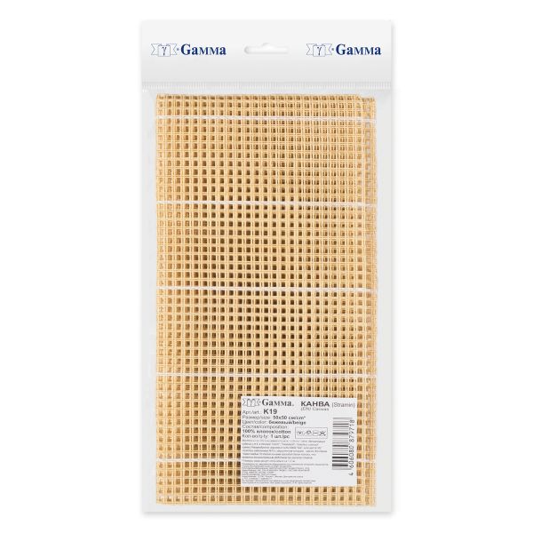 Канва Stramin, 50х50±2 см, бежевый, Gamma K19