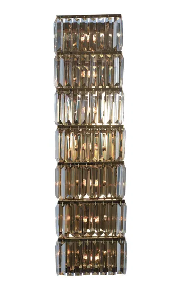 Бра светодиодное NewRgy W2821E/7A GOLD H+CLEAR, 7×10 Вт, золотое и прозрачное