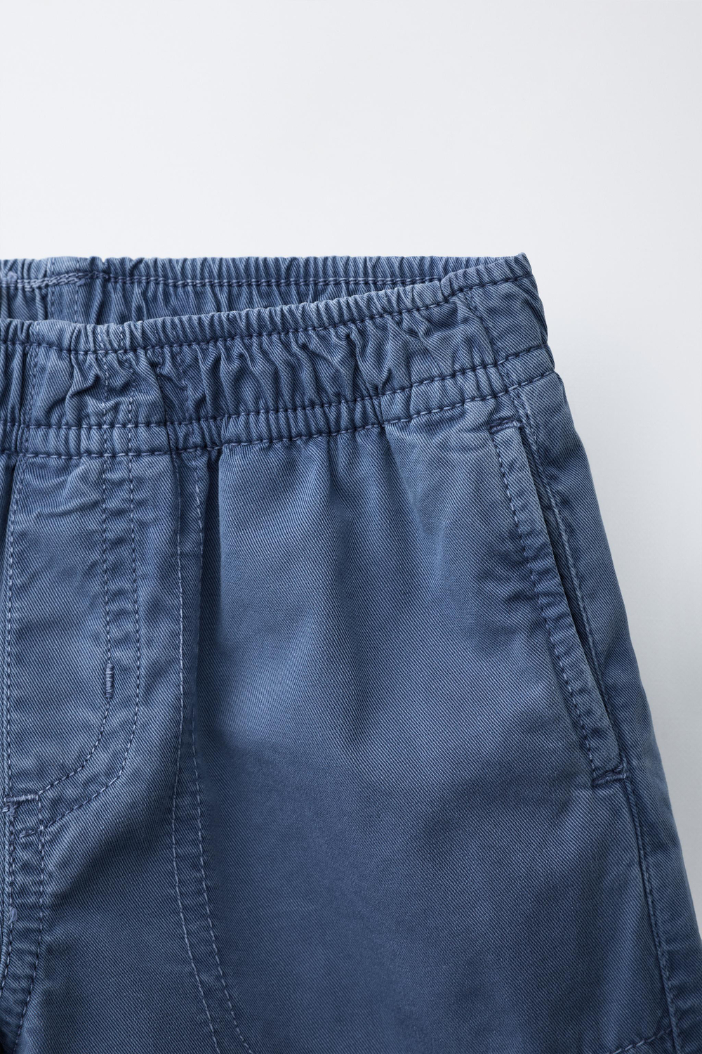 ZARA X PUKAS ШОРТЫ КАРГО PUKAS SURF, ВЫЦВЕТШИЙ СИНИЙ