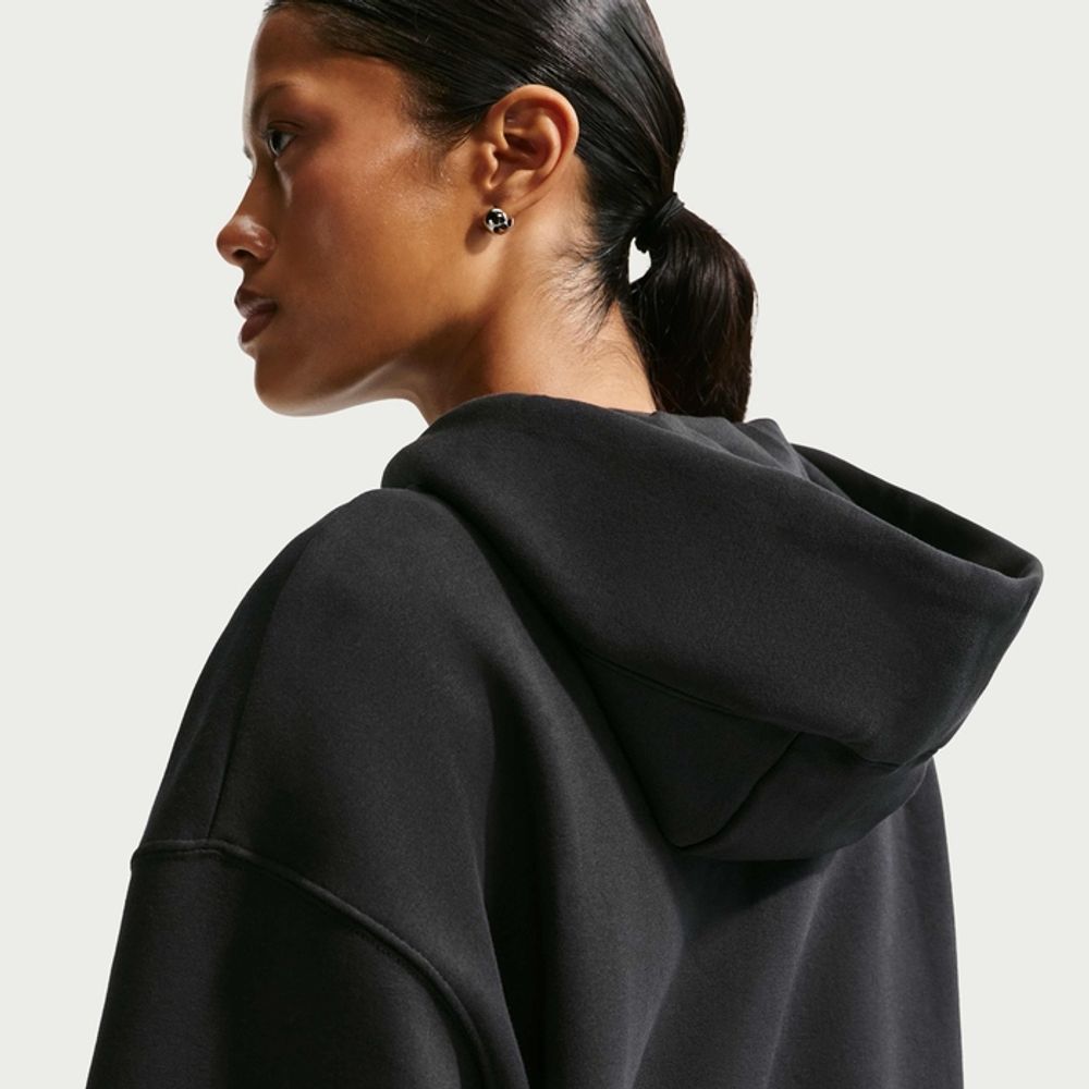 Толстовка женская NIKE W NK STDO FLC MW OS FZ HDY