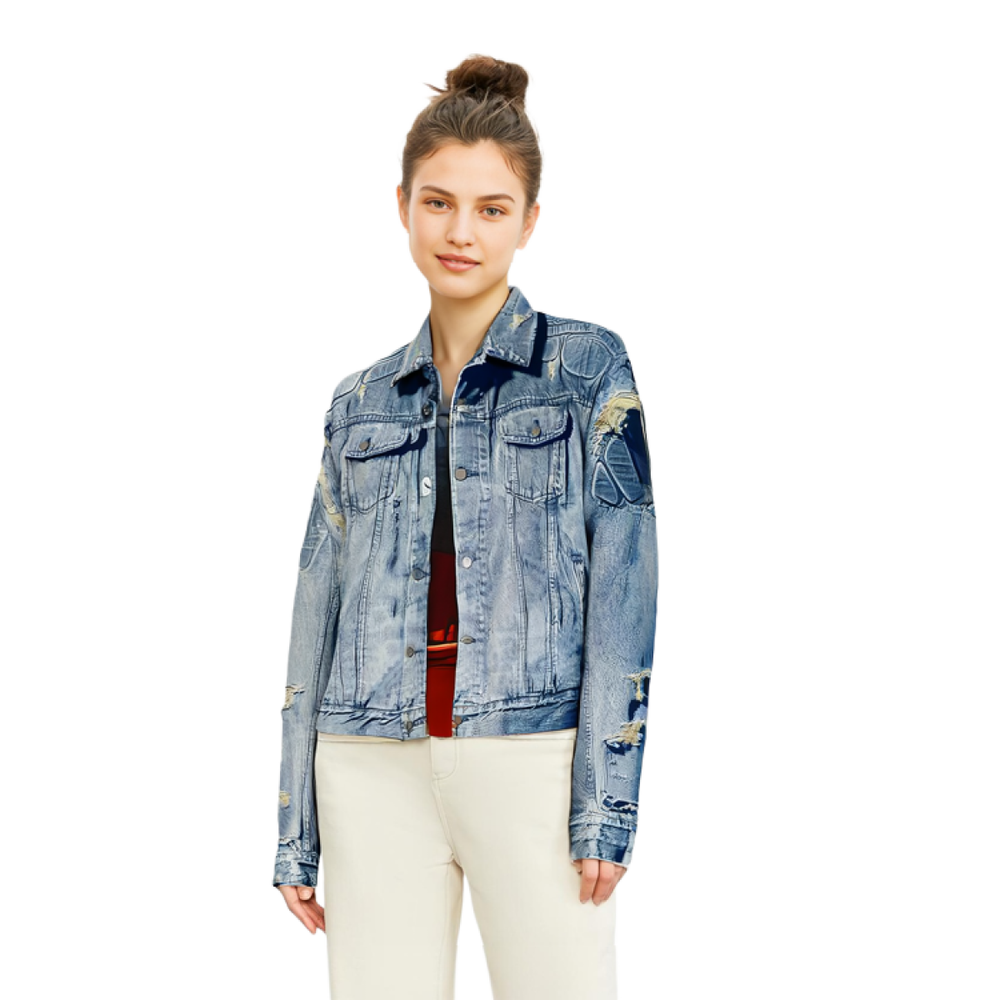 YEEZY x Gap x Balenciaga, джинсовая куртка, синий