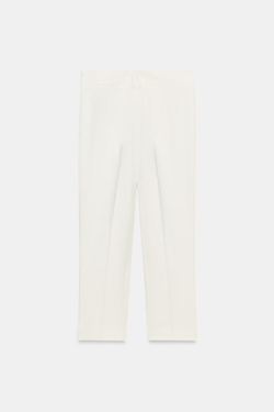ZARA БРЮКИ КАПРИ, ЭКРЮ