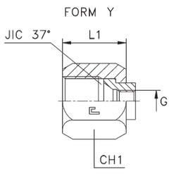 Соединение для манометра BSP 1/4" D14-15-16 JIC 7/8"
