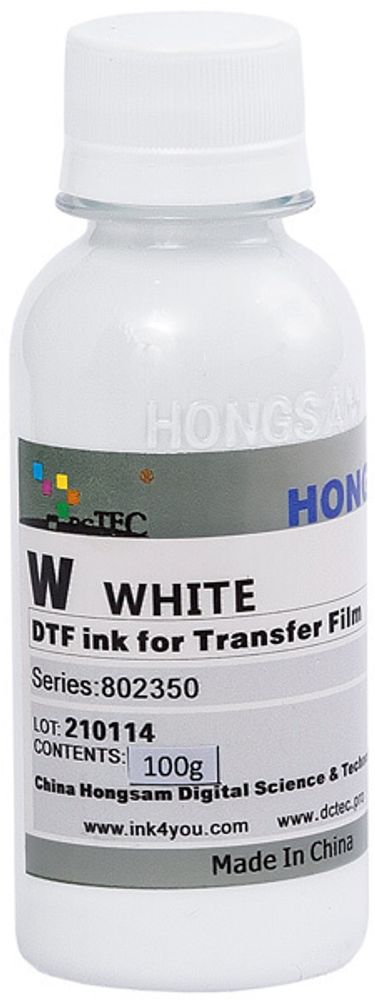 Чернила DCTec — HONGSAM DTF текстильные White (Белый) 100 мл Чернила DCTec — HONGSAM DTF текстильные White (Белый) 100 мл