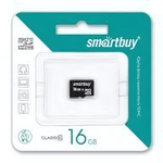 16 GB microSD Smartbuy Class 10 без адаптера