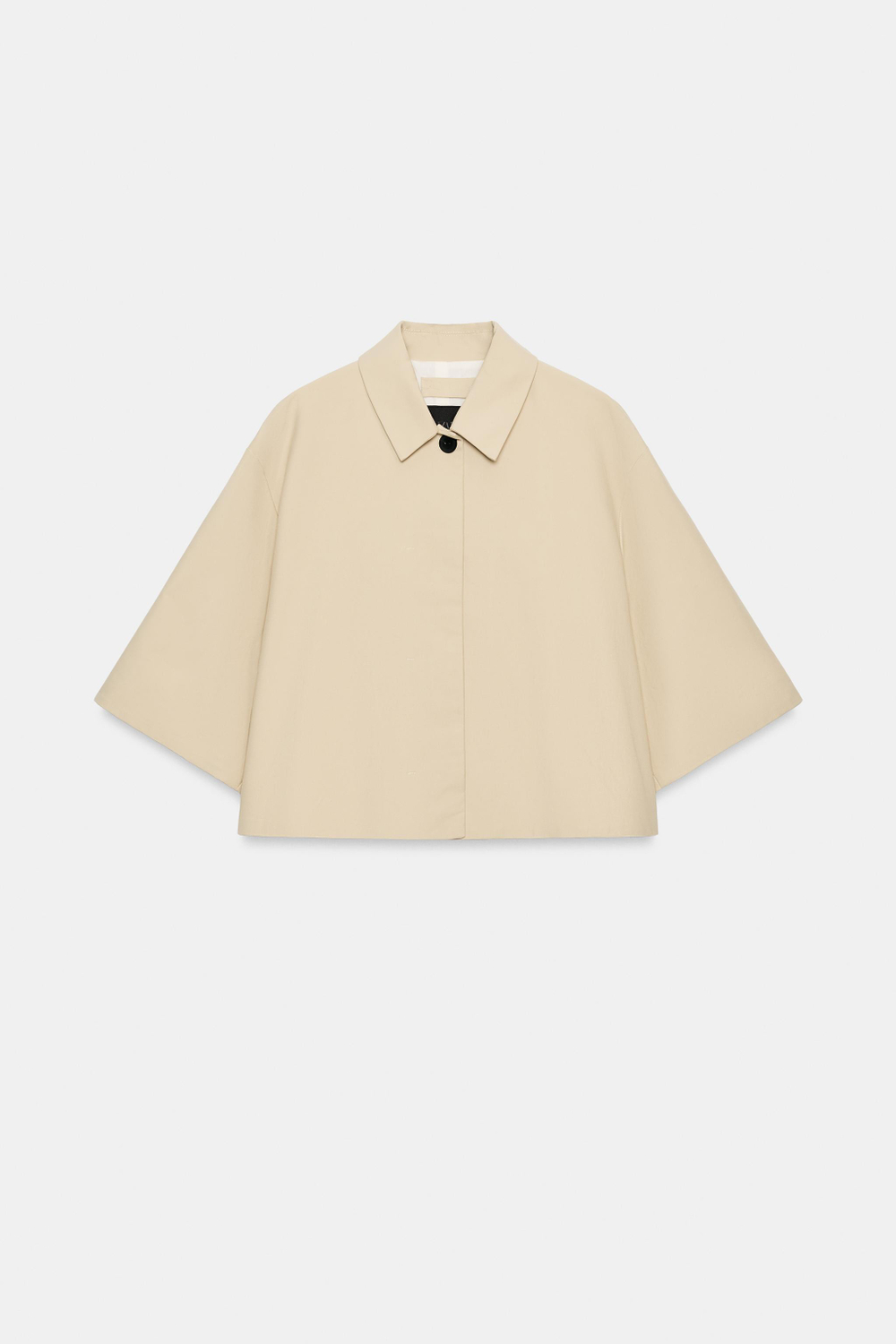 ZARA КОРОТКАЯ КУРТКА — ZW COLLECTION, БЕЖЕВЫЙ