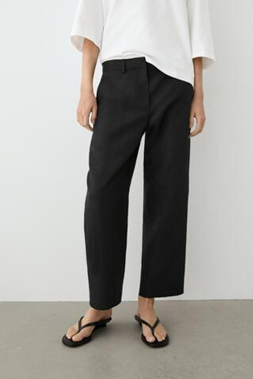 Massimo Dutti Зауженные брюки капри, черный