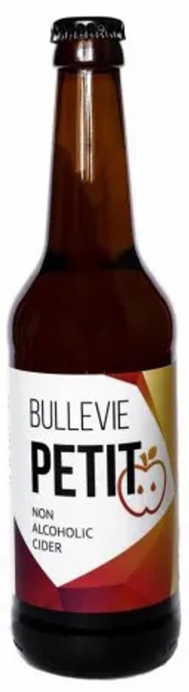 Сидр безалкогольный яблочный Bullevie Petit 0.45 стекло - 10 шт