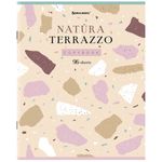 Тетрадь А5, 96 л., BRAUBERG, скоба, клетка, TWIN-лак, "Natura Terrazzo", 404431, 5шт