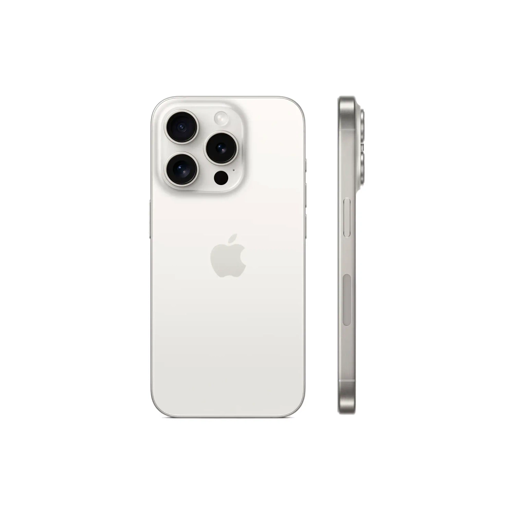 Смартфон Apple iPhone 15 Pro 256GB, Nano-SIM + eSIM, White Titanium (Белый)