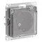 Розетка с крышкой Systeme Electric AtlasDesign Aqua Алюминий ATN440346