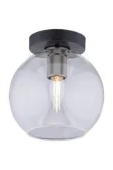 Светильник настенно-потолочный Rilon 1020FC/1 BK+CL, 40 Вт, чёрный