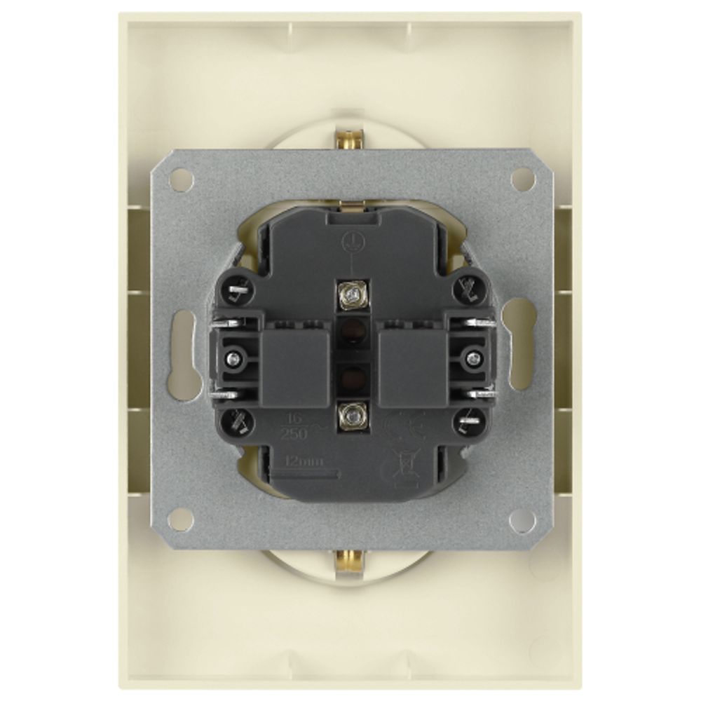 Розетка ЭРА Arktik 16-2104-02 двойная с заземлением 2X2P+E Schuko 16А-250В слоновая кость | Эра Arktik
