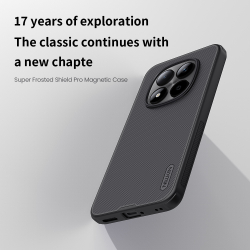 Чехол c встроенным круглым магнитом для Xiaomi Redmi Note 15 Pro+ 5G и Poco M8 Pro 5G, серия Super Frosted Shield Pro Magnetic от Nillkin