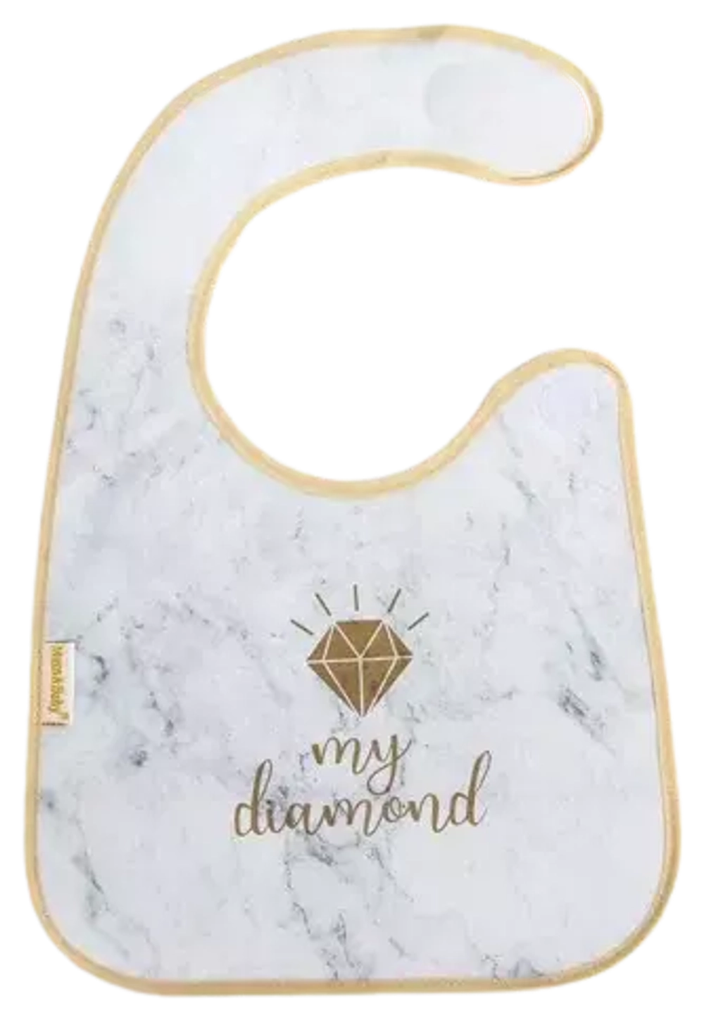 5517454 Нагрудник "My diamond"  непромокаемый на липучке