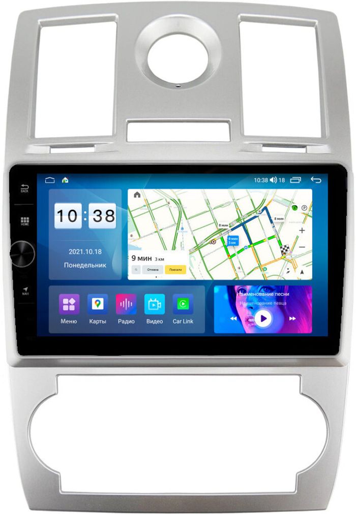 Магнитола для Chrysler 300C 2004-2007 (дорестайл) - Parafar PF030LUX1LHDAV на Android 12, Быстрая, CarPlay, 4G SIM-слот