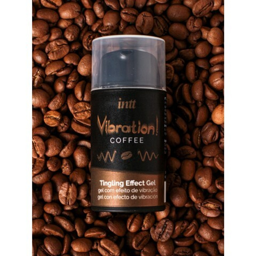 Coffee - Жидкий интимный гель с эффектом вибрации, 15 мл