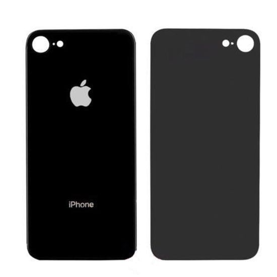 Заднее стекло для iPhone 8, черное, оригинал