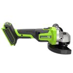Угловая шлифовальная машина акк. Greenworks AG5900, 24V, б/щет, 125 мм, 8500 об/мин, 3D-Antikickback, без АКБ и ЗУ (3201007)