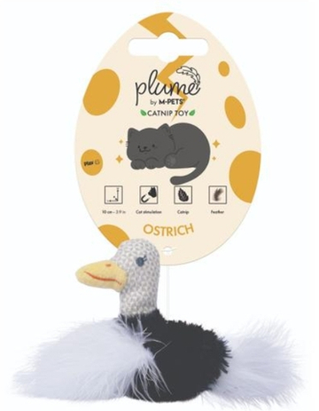 Игрушка для кошек с кошачьей мятой PLUME Страус 7х7.5х3см, Mpets , шт
