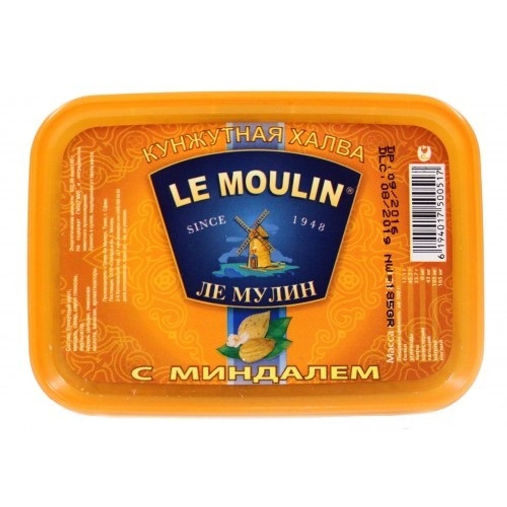 Халва Le Moilin кунжутная с миндалем  185 г