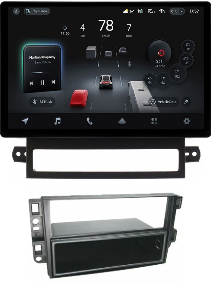 Магнитола для Chevrolet Captiva 2006-2011 (перенос БК вниз) - Teyes CC4-PRO монитор 13" 2K QLED на Android 13, Быстрейшая, Snapdragon 778G, ИИ, CarPlay, DSP, 4G SIM-слот