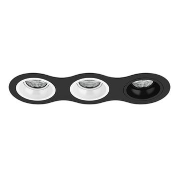 Встраиваемый точечный светильник D637060607 черный/белый Domino Lightstar