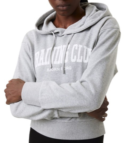 Женская Кофта теннисная Björn Borg Stockholm Crop Hoodie - серый