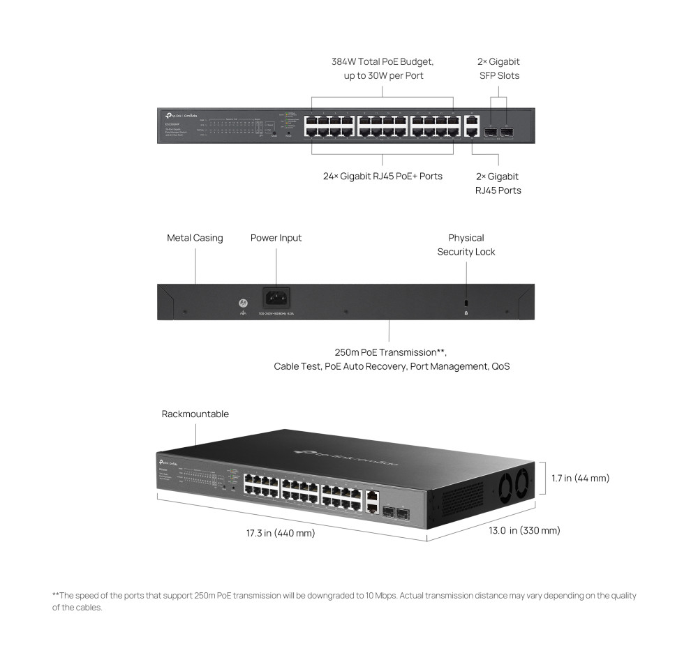 Коммутатор TP-Link Omada ES228GMP