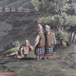 Боуэр Роберт (Robert Bowyer). Смоленск. Акватинта, офорт, подкраска акварелью. 1815 г.