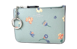 COACH Coated Canvas With Leather Card Holder, Coin Purse Women"s Blue