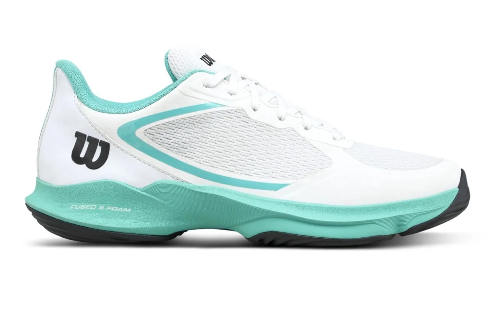 Женские кроссовки для padel Wilson Hurakn Lite - white/turquoise/black