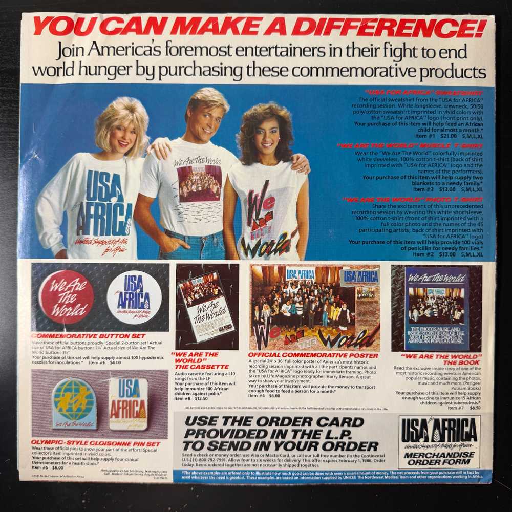 USA For Africa ‎– We Are The World (США 1985г.)