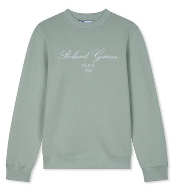 Мужская теннисная кофта Roland Garros Sporty Chic Titouan - зеленая