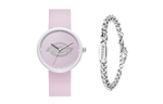 Dickies CL 103 Dix Wrist Watch Quartz Movement Silicone Strap Pink Watch Dial Women"s Watch