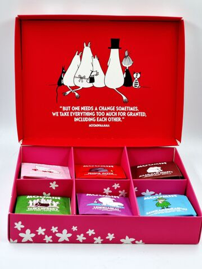 Чай черный 6 вкусов NORDQVIST MOMIN TEA "Seasons Tastes the Moomin Way" 36 пакетиков (из Финляндии)
