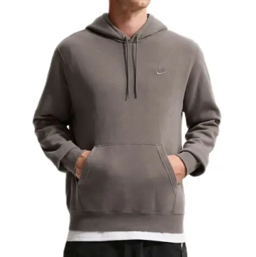 Мужская теннисная кофта Nike Sportswear Club Washed Fleece - cave stone/cave stone
