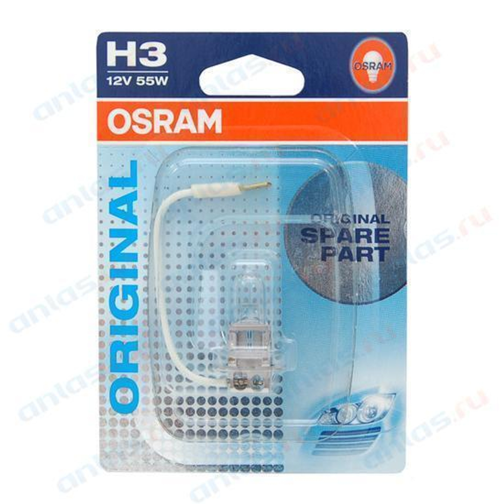 Лампа 12 В H3 55 Вт на противотуманные фары блистер Osram Airline