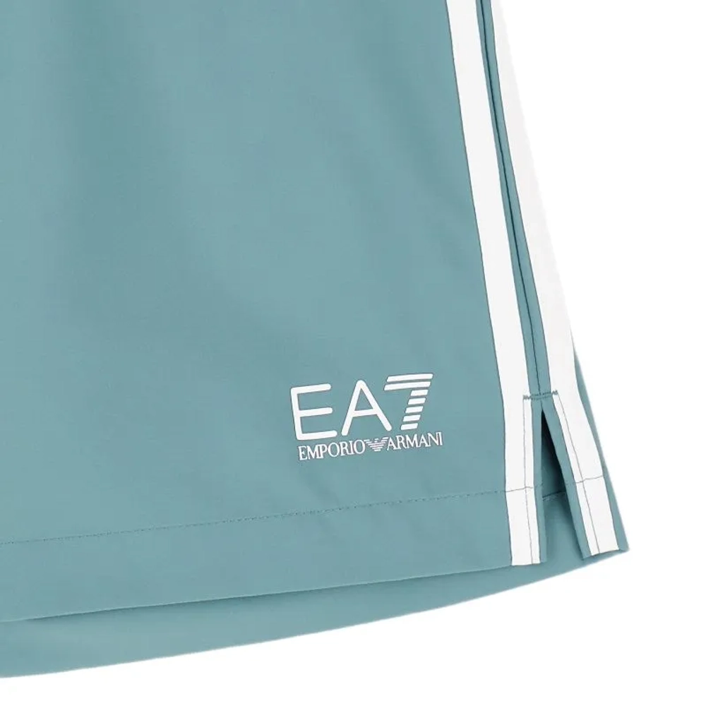 Мужские теннисные шорты EA7 Man Woven - silver pine