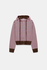 ХУДИ НА МОЛНИИ В ПОЛОСКУ — ZARA