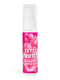 Tutti Frutti - Оральный лубрикант со вкусом Bubble Gum