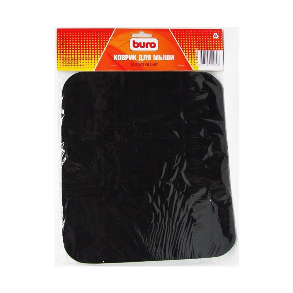 Коврик для мыши Buro BU-CLOTH/black 220 х 250 х 4 мм