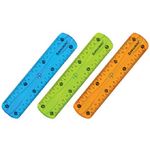 Линейка 15см, пластиковая, гибкая, ассорти, Brauberg Flex, 1шт.
