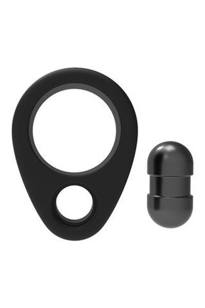 Черное эрекционное кольцо Cockring Single Weight (Цвет: черный)