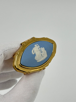 Футляр для помады голубой Wedgwood by Stratton
