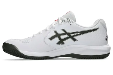 Мужские теннисные кроссовки Asics Gel-Dedicate 9 Clay - white/vintage khaki