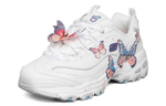 Skechers D"LITES 1.0 Low top Casual Shoes Women"s White Multicolor Butterfly