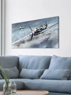 Картина на стену "Як-3", 80х40 см