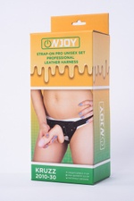 Страпон с реалистичной насадкой Onjoy Stap-on Pro Unisex Set, Kruzz (Цвет: телесный)