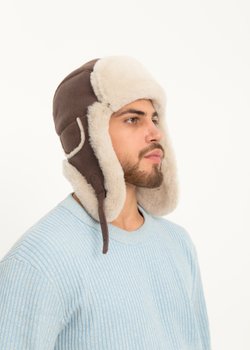 Мужская шапка из овчины